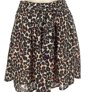 Who What Wear Animal Print A-Line Skirt NWOT